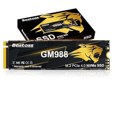 M.2 2280 NVMe SSD 2TB PCIe Gen 4, Up to 7300MB/s, SLC Cache & HMB, PS5/PC/Laptop Upgrade, Tailored for Gamers, Video Editors, High-End Creators, and AI Developers Demanding Blazing-Fast Speed GM988