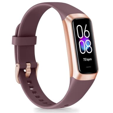 Bakoor Fitness Tracker, Fitness Watch with 24/7 Heart Rate Blood Oxygen Sleep Monitor, 1.10" AMOLED HD Touch Color Screen Step Counter, Activity Trackers Pedometer Health Smart Watch for Women Men