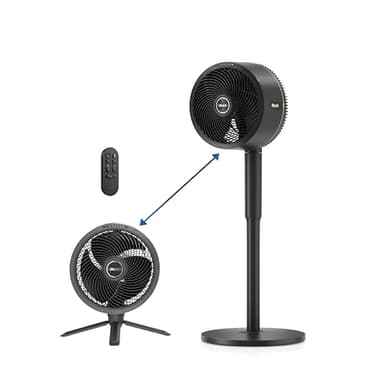 Shark FlexBreeze - Indoor & Outdoor Fan, Corded and Cordless, 2-in-1 Oscillating Pedestal and Tabletop, Up to 24-Hr Battery, FA202