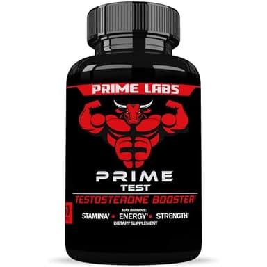 Prime Labs - Men's Testosterone Booster - Stamina, Endurance, & Strength Booster - 60 Caplets