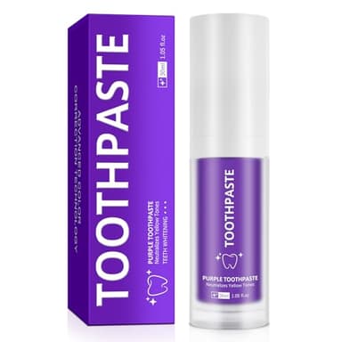Purple Toothpaste, Teeth Whitening Colour Corrector Toothpaste for Teeth Whitening, Color Correcting Technology, Natural Removal Surface Stain