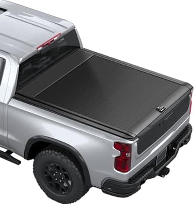 Retractable Truck Bed Tonneau Cover for 2014 2015 2016 2017 2018 2019 2020 2021 2022 2023 2024 2025 2026 Chevy Silverado/GMC Sierra 1500 (5'8" /69" Bed) Truck Bed Cover Password Lock