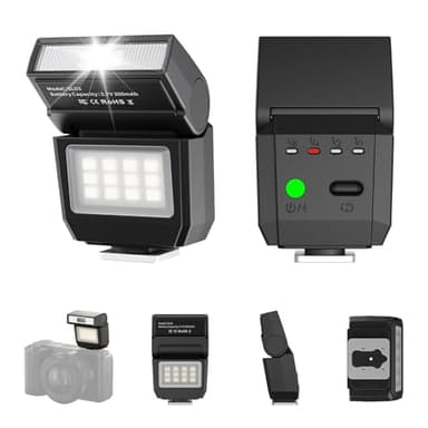 Ulanzi SL03 Mini Flash Speedlite - GN8 Powerful 6500k On-Camera Flash Light, 4 Power Levels, Compatible with Sony ZV-1/ZV-E10/Canon/Nikon/Fuji/Panasonic/Leica/Olympus, Not Fits Sony ZV-1F