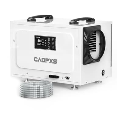 CADPXS Crawl Space Dehumidifier with Pump, 125 Pints Commercial Dehumidifiers with Drain Hose, Dehumidifier for Crawlspace, Basements & Water Damage Use, Memory Restart, cETL, 5 Years Limited Warranty