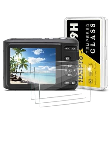 iDaPro 3Pcs FZ45 Screen Protector for Kodak Pixpro FZ45 FZ55 FZ43 Camera,Tempered Glass,9H Hardness,Anti-Scratch,Anti-Bubble,Easy Installation