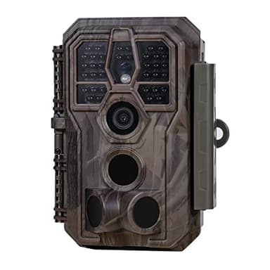 GardePro E5S Trail Camera (Non-Cellular, Non-WiFi), 64MP Photo & 1296P HD Video, 0.1s Trigger, 100ft No-Glow Night Vision, Motion Activated Wildlife Camera