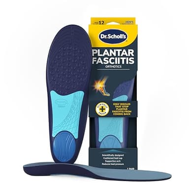 Dr. Scholl’s Plantar Fasciitis Relief Orthotic Insoles for Men - The Only Proven Insole to Stop Plantar Fasciitis from Coming Back, Immediately Relieves Pain, Heel Spurs, Arch Support Inserts