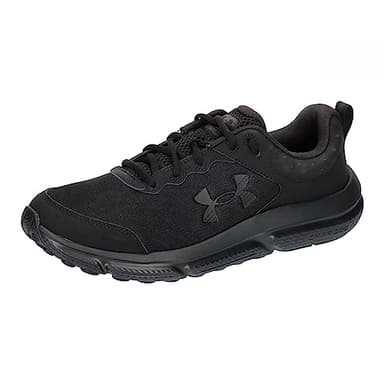 Under Armour Men's Charged Assert 10 Shoes, (002) Black/Black/Black, 10.5