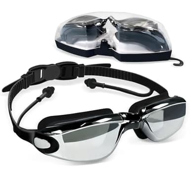 Airoads Shortsighted Swim Goggles Nearsighted Swimming Goggles Leakproof Anti Fog Swimming Goggles for Adult Men Women Youth