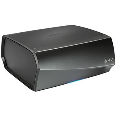 Denon HEOS Link Wireless Pre-Amplifier For Multi-Room Audio - Series 2 (New Version), Amazon Alexa Compatibility, Powered Subwoofer Connection, Black with Silver, 2.91 x 6.14 x 5.83