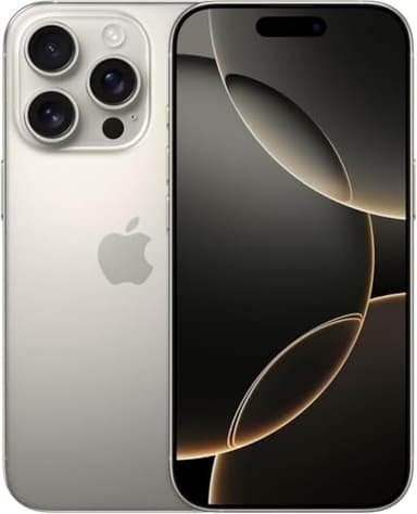 Apple iPhone 16 Pro, 256GB, Natural Titanium - Unlocked (Renewed)