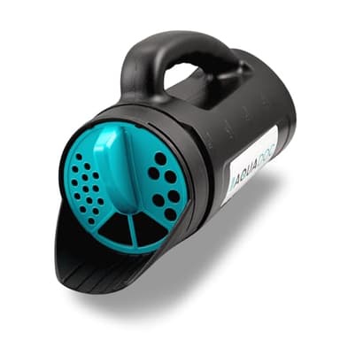 AquaDoc Ice Melt Hand Spreader for Snow Salt, Fertilizer, Grass Seed Shaker - Multi-use Hand Held Salt Spreader for Snow with Multiple Size Openings