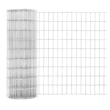Fencer Wire Welded Wire Fence 12.5 Gauge, Galvanized Welded Fence Wire Roll, Mesh Size 2-Inch x 4-Inch, Hog Wire Fencing Cage, Multiple Use for Home Improvement & Animals Enclosure (4ft. x 100ft.)