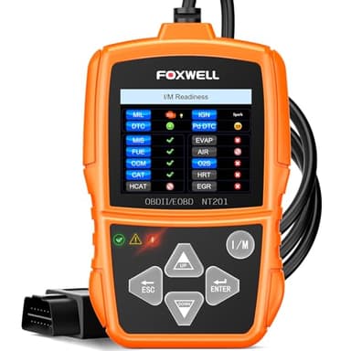 FOXWELL NT201 OBD2 Scanner Code Reader for Cars and Trucks - Reset Check Engine Light, Read and Clear Fault Codes, Live Data Diagnostic Tool for All Cars Since 1996