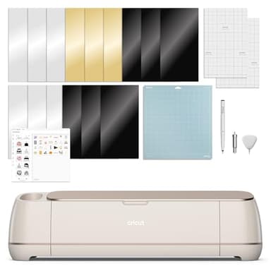 Cricut Maker 4 - Smart Cutting Machine (Seashell) | Digital Content Bundle - Includes 30 Images in Design Space App