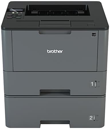 Brother Monochrome Laser Printer, HL-L5200DWT, Duplex Printing, Wireless Networking, Dual Paper Trays, Mobile Printing, Amazon Dash Replenishment Ready