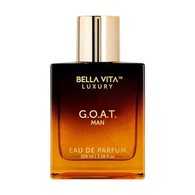 Bellavita Luxury G.O.A.T. Eau de Parfum | 100 ml (3.4 fl.oz.) | Perfume for Men | Citrus, Bergamot, Patchouli, and Vetiver Notes | Long Lasting Men's Fragrance