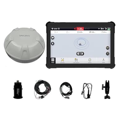 SMA10 Tractor GPS Guidance System for Agriculture, Precision Farming Navigation System with PPP and SBAS, 10cm Accuracy by PPP, 2.5cm by RTK High Accuracy Anti-Interference GNSS Antenna