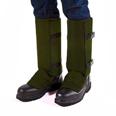 Crackshot Unisex Adults Snake Bite Proof Lightweight Breathable Water-Resistant Guardz Armor Leg Gaiters, Olive Green, XX-Large