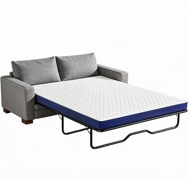 Nordhive 4 Inch Full Sofa Bed Mattress Replacement, Gel Memory Foam Sleeper Sofa Mattress for Pull Out Couch, Washable Cover, Non Slip Base, 72 x 53 x 4 in