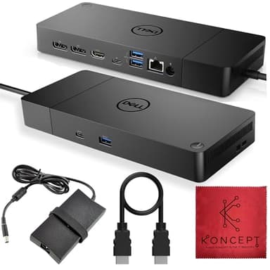 WD19S Dell Docking Station Dual Monitor - Dock Station with 180W + USB Type-C + HDMI + Dual DisplayPort - Ultimate Laptop Docking Station