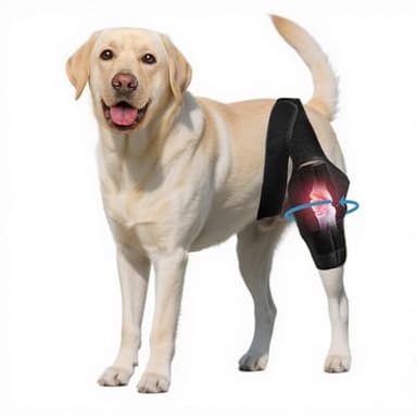 Nylvian Dog Knee Brace for Torn Acl Hind Leg - Adjustable Stabilizing Support for Ccl Injury, Luxating Patella, Hind Leg Pain & Arthritis - Rear Leg Limp Support (XXL)