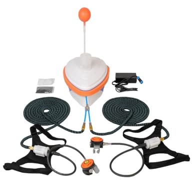 HQLYZJDV Scuba Dive System, Support 2 Divers Diving Ventilator, Floating Scuba BreathingTank with 60ft Breathing Hose and Regulator, Tankless Dive System for Recreational Diving & Fishing, 5.5H