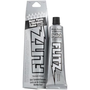 Flitz Metal Polish Paste - 1.76oz USA-Made Polish for Solid Chrome, Stainless Steel, & Aluminum - Non-Abrasive for Light Oxidation - Requires Manual Buffing - Not for Plated/Coated Surfaces (1 Pack)