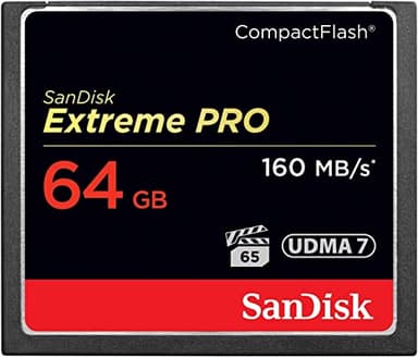 SANDISK 64GB Extreme PRO Compact Flash Memory Card UDMA 7 Speed Up To 160MB/s - SDCFXPS-064G-X46