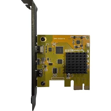 IMMORTAL DMA Card (XC7A35T) – PCILeech Compatible FPGA Board | USB-C/PCIe Direct Memory Access | Pre-Flashed Custom Firmware | Up to 275 MB/s | USB Firmware-Upgradable Artix-7 DMA Scout