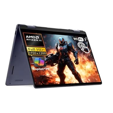 Dell Plus 2 in 1 Laptop, 14" FHD+ Touchscreen, Radeon 840M AMD Ryzen AI 5 340 (Beat i7-1360P), 16GB DDR5 1TB SSD Copilot+ PC Backlit Keyboard Fingerprint Reader Notebook for Gaming Business