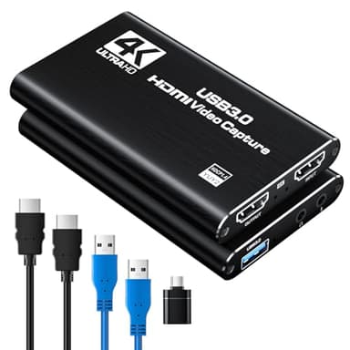 Newhope HDMI Capture Card for Streaming, Full HD 1080P 60FPS Capture USB 3.0 Game Audio Video Capture Card,for Streaming Camera/Xbox/PS4/PS5/Switch/PC