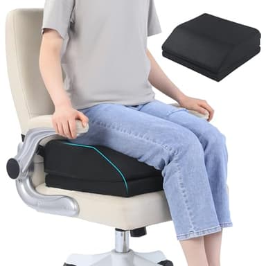 ROYALAY Adjustable Hip Cushion Post Surgery, Memory Foam Hip Replacement Recovery Aids with Strap and Anti-Slip Bottom, Chair Cushion for Long Sitting