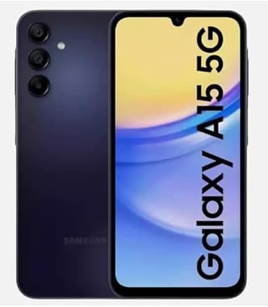 Samsung Galaxy A15 5G, 64GB, Blue Black - Locked to T-Mobile (Renewed)