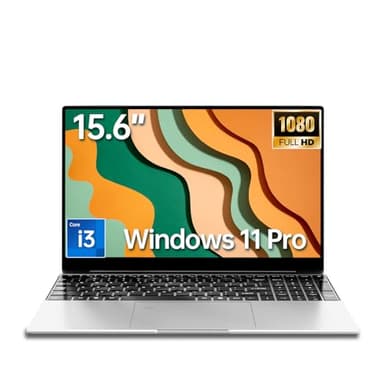 2026 Latest 15.6'' Laptop Win 11 Pro, 1080p FHD IPS Display, 8GB RAM 256GB SSD, Intel Processor 6500Y(3.4GHz), Backlit Keyboard, Fingerprint, Webcam, USB 3.2 Gen1, WiFi5, BT5, Mini-HDMI, TF Card Slot