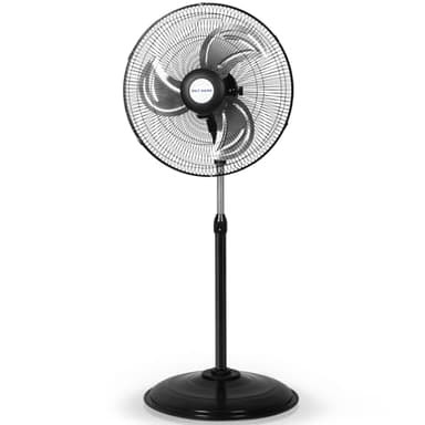 BILT HARD 3900 CFM 18" High Velocity Pedestal Oscillating Fan, 3-Speed Heavy Duty Metal Standing Shop Fan with Aluminum Blades for Commercial, Residential, and Garage, UL Listed