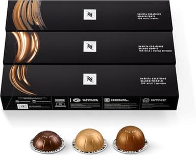 Nespresso Capsules Vertuo, Bianco Variety Pack, 30-Count Coffee Pods