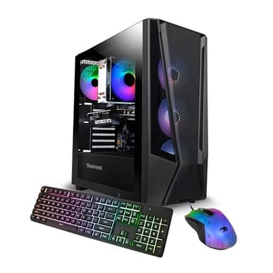 iBUYPOWER Trace Mesh Gaming PC Desktop Computer Intel Core i7 14700F CPU, NVIDIA GeForce RTX 4060 8GB GPU, 32GB DDR5 RGB 5600MHz RAM, 2TB NVMe SSD, Windows 11 Home Advanced,Keyboard,Mouse - TMI7N4601
