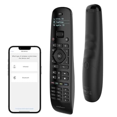 SofaBaton U2 Universal Remote with Backlit Button and Upgraded Scroll Wheel, All in One Universal Remote Control with App Control, Custom Macros for Smart TVs,Sound Bar, DVD/Blu-ray Players and More