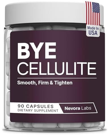 Bye Cellulite Remover for Legs & Body - Anti Cellulite Capsules with Hydrolyzed Collagen - Skin Smoothing Cellulite Treatment Supplement - Support Smooth Skin & Reduce Cellulite - 90 Count