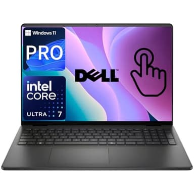Dell Business-Class 16" Touchscreen Laptop, Intel 10-Core 7 150U (up to 5.4 GHz), 16" FHD+ 300-Nits, 16GB DDR5, 512GB SSD, Wi-Fi 6, Backlit KB, Copilot AI, Windows 11, w/o Earphone