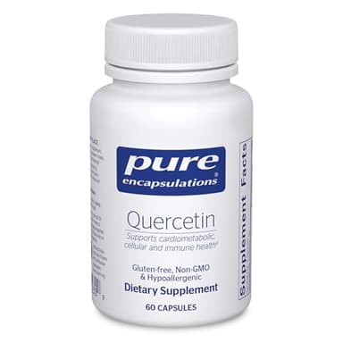 Pure Encapsulations Quercetin - 500 mg - Immune Support, Cellular Health & Heart Health - Antioxidant Supplement - Gluten Free & Non-GMO - 60 Capsules