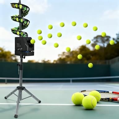 Portable Pickleball Machine - Remote Control, Adjustable Angle, 33 Balls, 5200mAh Battery, Distance Control, Beginner-Friendly Training Aid, Perfect for Skill Development