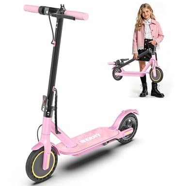 WERHY Foldable Electric Scooter, 350W Motor, Max 12Miles Long Range, 19 MPH Max Speed, 8.5" Solid Tire, Lightweight Foldable E-Scooter with Dual Braking, Digital Display, Cruise Control