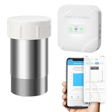 Smart Oil Gauge, Zuomeng Wi-Fi Heating Oil Tank Gauge with Exclusive Detection Technology, Repeaters to Boost WiFi Signal, Designed for 138 220 240 275 330 500 Gallon Vertical or Horizontal Tanks