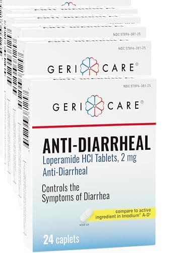 MedRite Loperamide 2mg Anti Diarrhea Pills – Generic Over-The-Counter Diarrhea Medication for Adults – Comparable to Loperamide 2mg 200 Caplets in Bottle – Value Pack: 24 Tablets per Box × 24 Boxes
