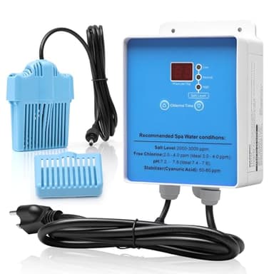 Salt System Converter Drop-in Salt Chlorine Generator for Pools, Spas, Hot Tubs and Saunas Up to 2000 Gallons, IP68 Waterproof Chlorine Generator