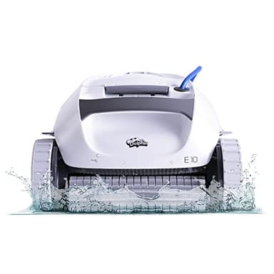 Dolphin (2026 Model) E10 Automatic Robotic Pool Vacuum Cleaner, Active Scrubber Brush, Top Load Filters Access, Ideal for Above-Ground Pools up to 30 FT in Length