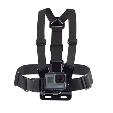 Amazon Basics Adjustable Chest Mount Harness for GoPro Camera, Compatible with GoPro Hero Series, Black