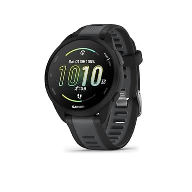 Garmin Forerunner 165 Music, Running Smartwatch, Colorful AMOLED Display, Training Metrics and Recovery Insights, Music on Your Wrist, Black (Renewed)